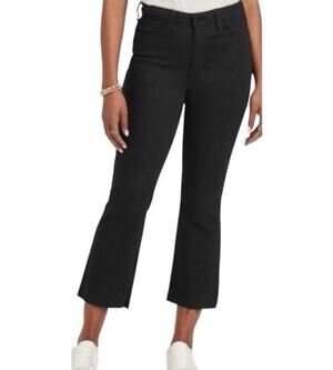 Universal Thread Vintage Stretch Black Ankle Bootcut Jeans Raw Hem Womens 4 NWT